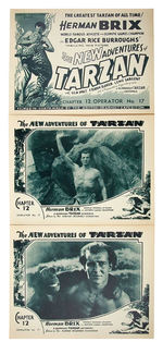 "THE NEW ADVENTURES OF TARZAN" LOBBY CARD SET.