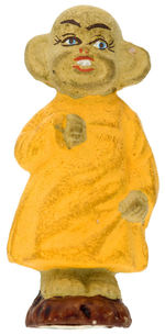 THE YELLOW KID JOHN WANAMAKER HAND PAINTED BISQUE FIGURE.