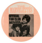 "THE MAVELETTES OFFICIAL FAN CLUB MEMBER" BUTTON.