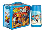 "THE DOUBLE DECKERS" METAL LUNCHBOX WITH THERMOS.