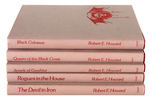 "CONAN" GROUP OF FIVE LIMITED EDITION DONALD GRANT BOOKS W/DUST JACKETS.