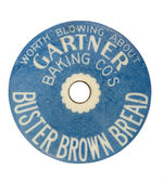 "BUSTER BROWN BREAD" CELLULOID ADVERTISING WHISTLE.