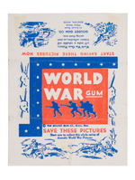 "WORLD WAR GUM" WRAPPER.