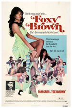 "FOXY BROWN" STARRING PAM GRIER ORIGINAL ONE SHEET POSTER.