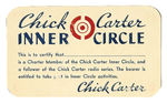 "CHICK CARTER INNER CIRCLE CLUB KIT."