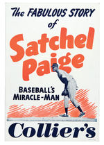 “THE FABULOUS STORY OF SATCHEL PAIGE – BASEBALL’S MIRACLE-MAN” COLLIER’S AD SIGN