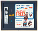 “DAD’S ROOT BEER” STORE SIGN FRAMED WITH PREMIUM “HELIO JET.”