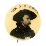 "G.A. CUSTER" BUTTON CIRCA 1896-1898 FROM HAKE COLLECTION & CPB.