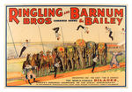 RINGLING BARNUM & BAILEY "THE WORLD-FAMOUS PILADES" CIRCUS POSTER.