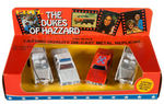 ERTL "THE DUKES OF HAZZARD" THREE PIECE BOXED VEHICLE SETS.