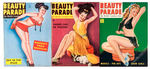 “BEAUTY PARADE” AND OTHERS MEN’S MAGAZINES INC. THREE  DRIBEN COVERS.