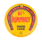 JOE PALOOKA'S PAL HUMPHREY THE HAPPY BLACKSMITH BUTTON FROM HIS DOLL BY IDEAL NOVELTY & TOY CO.