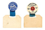 PAIR OF DATED OHIO CONVENTION BADGES FOR WOMEN'S CHRISTIAN TEMPERANCE UNION.