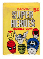 “MARVEL SUPER HEROES” DONRUSS FULL GUM CARD DISPLAY BOX.