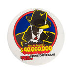 CANADIAN McDONALDS SCARCE EMPLOYEE'S BUTTON FOR "DICK TRACY CRIMESTOPPER" GAME.