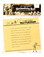 "WALT DISNEY CHARACTER MERCHANDISING NEWS" RETAILERS TRADE PUBLICATION.