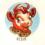 "ELSIE" THE COW & FAMILY LARGE BOWL.