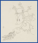 MICKEY'S MELLERDRAMMER SIX-PAGE PRODUCTION DRAWING SEQUENCE FEATURING MICKEY MOUSE.