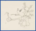 MICKEY'S MELLERDRAMMER SIX-PAGE PRODUCTION DRAWING SEQUENCE FEATURING MICKEY MOUSE.