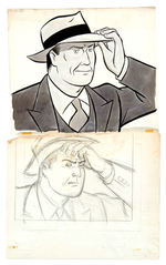 TELECOMICS ORIGINAL ART LOT FOR EARLY TV PROGRAM FEATURING RICK RACK, SPECIAL AGENT.