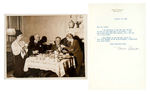 ELEANOR ROOSEVELT 1944 LETTER ON WHITE HOUSE STATIONERY PLUS 1933 PRESS PHOTO/LUCCA COLLECTION.