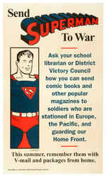 "SEND SUPERMAN TO WAR" 1944 POSTER.