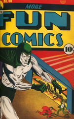 “D.C. PUBLICATIONS” BOUND VOLUME OF TEN GOLDEN AGE COMICS INCLUDING “DETECTIVE” #38.