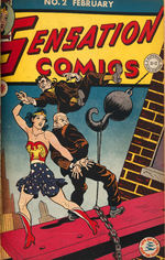 “D.C. PUBLICATIONS” BOUND VOLUME OF TEN GOLDEN AGE COMICS INCLUDING “DETECTIVE” #38.