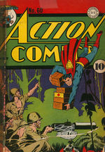 “D.C. PUBLICATIONS” BOUND VOLUME OF TEN GOLDEN AGE COMICS INCLUDING “DETECTIVE” #38.