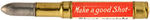 COOLIDGE COATTAIL CELLULOID WRAPPED BULLET PENCIL.