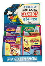 "THE BEST OF WALT DISNEY COMICS 1934 TO 1952" COMPLETE DISPLAY.