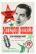 "TEXACO/MILTON BERLE SHOW" SIGN.