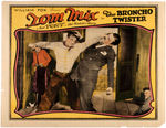 "TOM MIX IN THE BRONCHO TWISTER" HALF-SHEET DISPLAY POSTER.