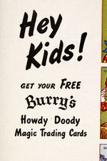 "BURRY'S HOWDY DOODY MAGIC TRADING CARDS" STORE SIGN.