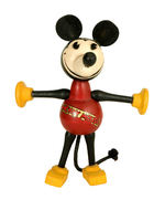 "MICKEY MOUSE" WOOD JOINTED BALANCING FIGURE.