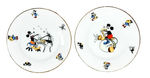 "MICKEY MOUSE" BAVARIAN CHINA PLATES.