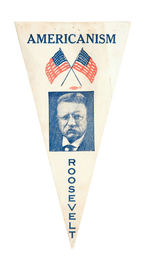 "AMERICANISM ROOSEVELT" 1916 MINIATURE PENNANT.