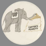 "GOP" ELEPHANT SUCKS UP "CARTER'S PEANUTS."