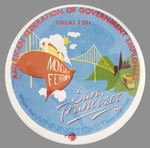 ELABORATE MONDALE FERRARO 1984 CONVENTION BUTTON.