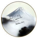 “GEORGE KELLY U.S. JAPAN TOUR 1931" PRESENTATION NORITAKE PLATE HAND SIGNED BY KELLY.