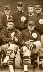 1934 JAPAN BASEBALL TOUR  TEAM PHOTO WITH BABE RUTH/LOU GEHRIG.