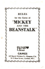 "MICKEY AND THE BEANSTALK CARD GAME."