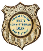 WWI RARE LIBERTY LOAN BADGE REFERENCING “FEDERAL RESERVE.”