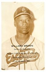 “WILLARD BROWN ESCOGIDO” REAL PHOTO COMMEMORATIVE POSTCARD.