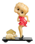 BETTY BOOP CELLULOID PLACE CARD HOLDER.