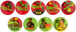 "THE GREEN HORNET" BUTTON SET.