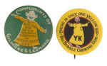 RARE BUTTON FOR YELLOW KID INSPIRED "HOGANS ALLEY" STAGE PLAY 1898 PLUS GUM BUTTON.