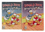 "DONALD DUCK IN BRINGING UP THE BOYS" HARDCOVER & SOFTCOVER BOOK PAIR.