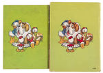 "DONALD DUCK IN BRINGING UP THE BOYS" HARDCOVER & SOFTCOVER BOOK PAIR.