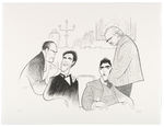 AL HIRSCHFELD SIGNED THE GODFATHER LIMITED EDITION LITHOGRAPH.